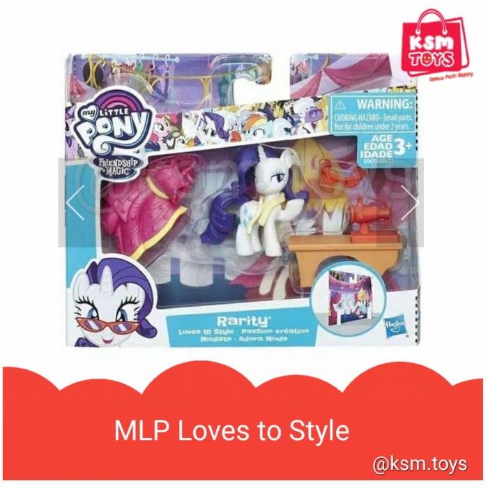 Jual My Little Pony Friendship is Magic Rartity Loves to Style Figure ...