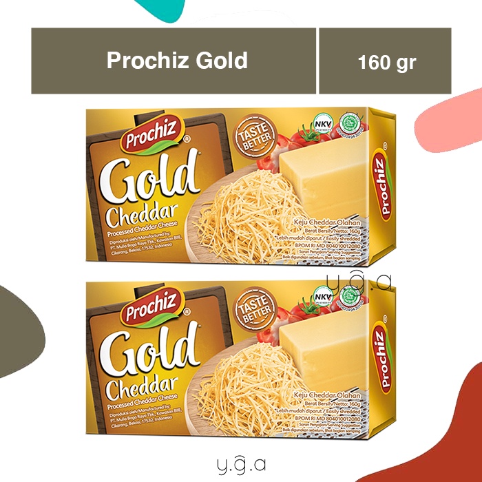 Jual Keju Prochiz Gold Cheddar 160gr | Shopee Indonesia