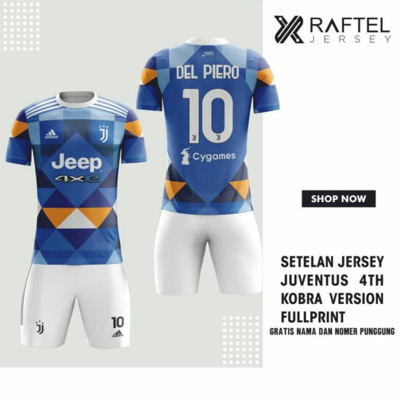 Jual Setelan Jersey Juventus 4TH kobra Version Fullprinting ( GRATIS