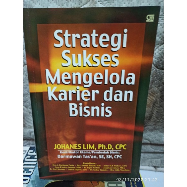 Jual buku Strategi sukses mengelola karir dan bisnis | Shopee Indonesia
