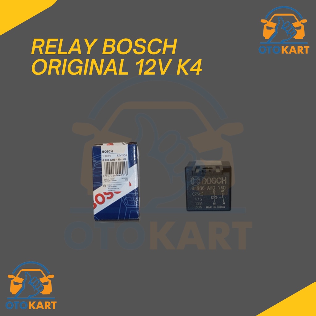 Jual RELAY KLAKSON BOSCH K4 12V 30A ORIGINAL / RELAY KALKSON MOBIL