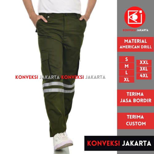 Jual Celana Wearpack Safety K3 Proyek Tambang Pria Wanita Celana Pakaian Seragam Werpak Kerja