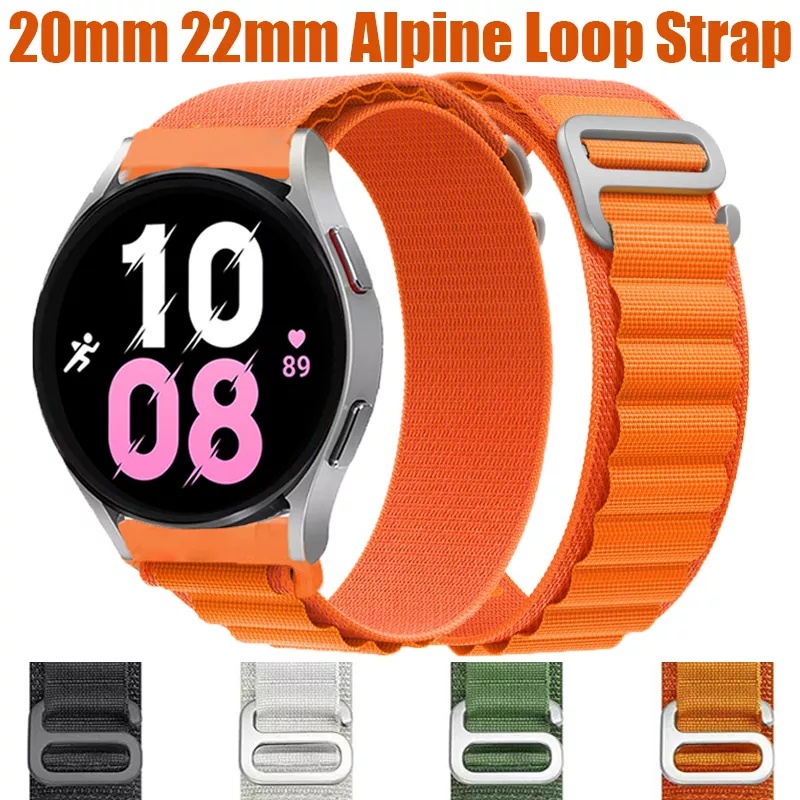 Jual ALPINE Loop Nylon Tali Jam 20mm Strap Tali Samsung Galaxy Watch 4 ...
