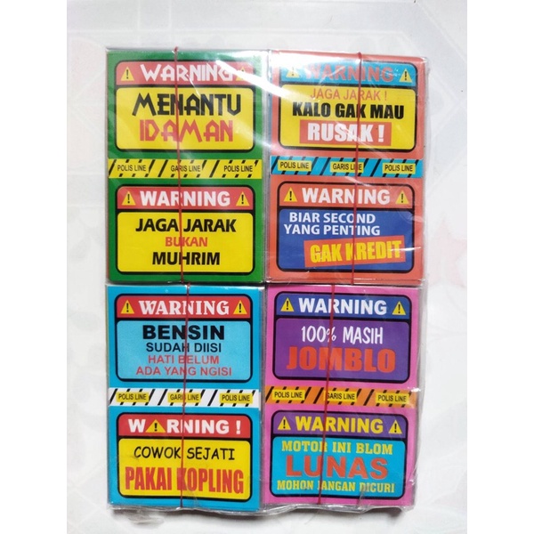Jual STICKER WARNING (200 PCS) | Shopee Indonesia
