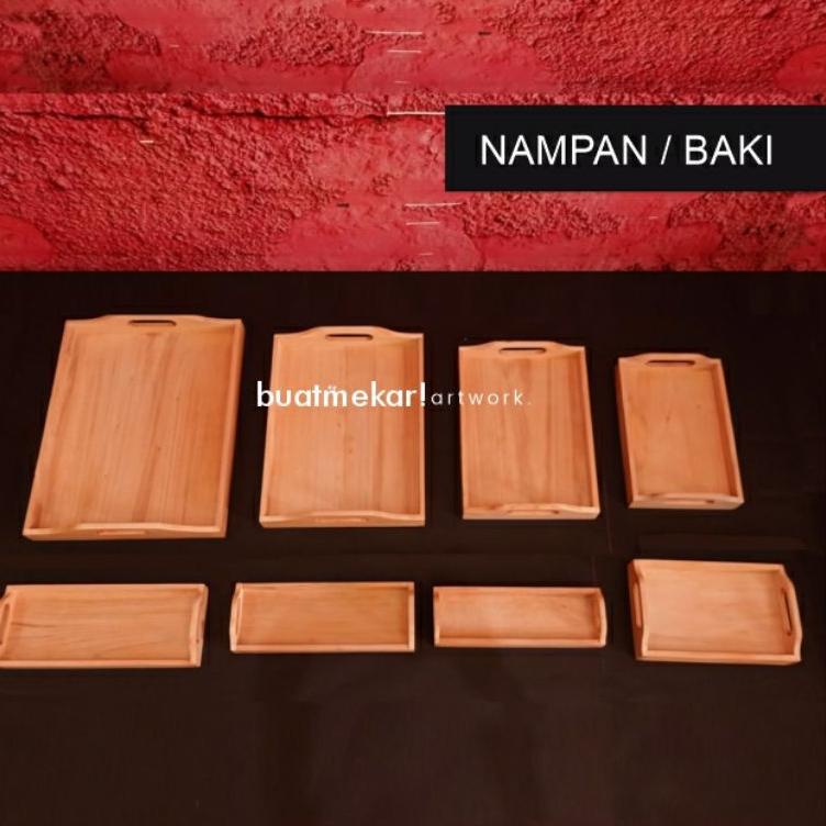 Jual Viral NAMPAN KAYU / B Kayu / Tray | Shopee Indonesia