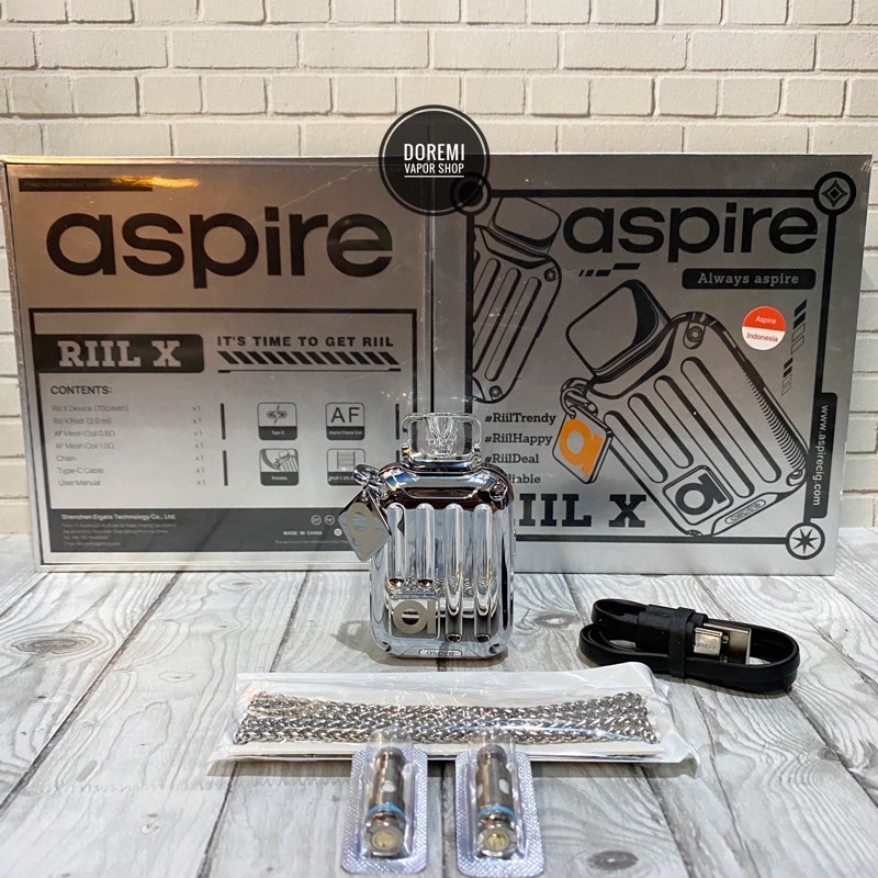Jual Aspire Riil X SS Stainless Steel - ORIGINAL | Shopee Indonesia