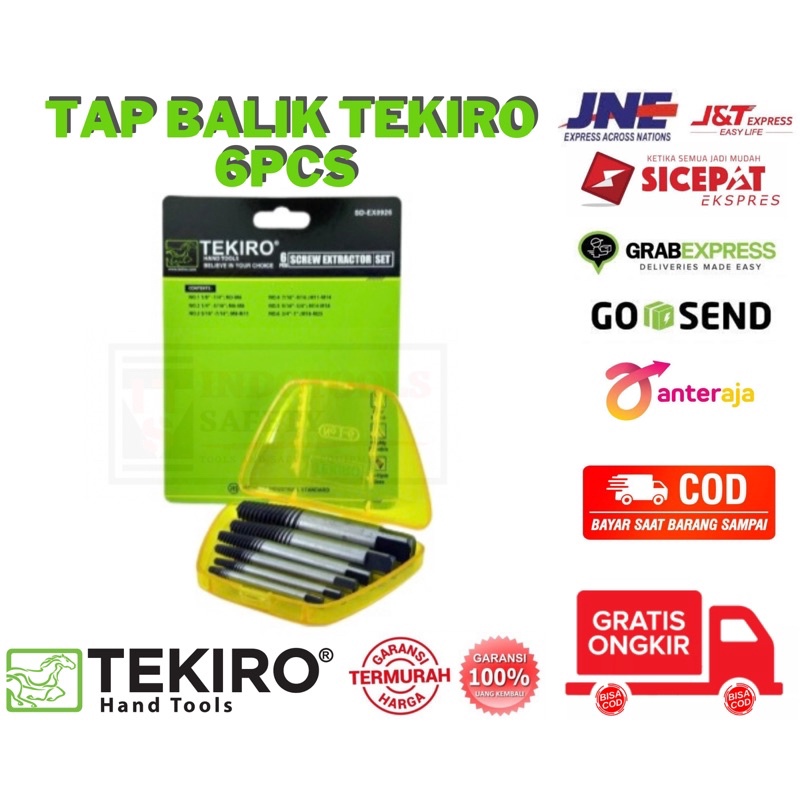 Jual Tekiro Tap Balik Screw Extractor Set Pcs Tap Balik Set Sd Ex