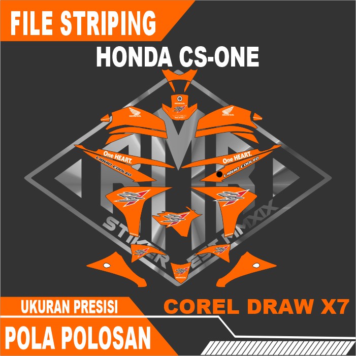 Jual File Pola / Mentahan Striping Honda CS-ONE | Shopee Indonesia