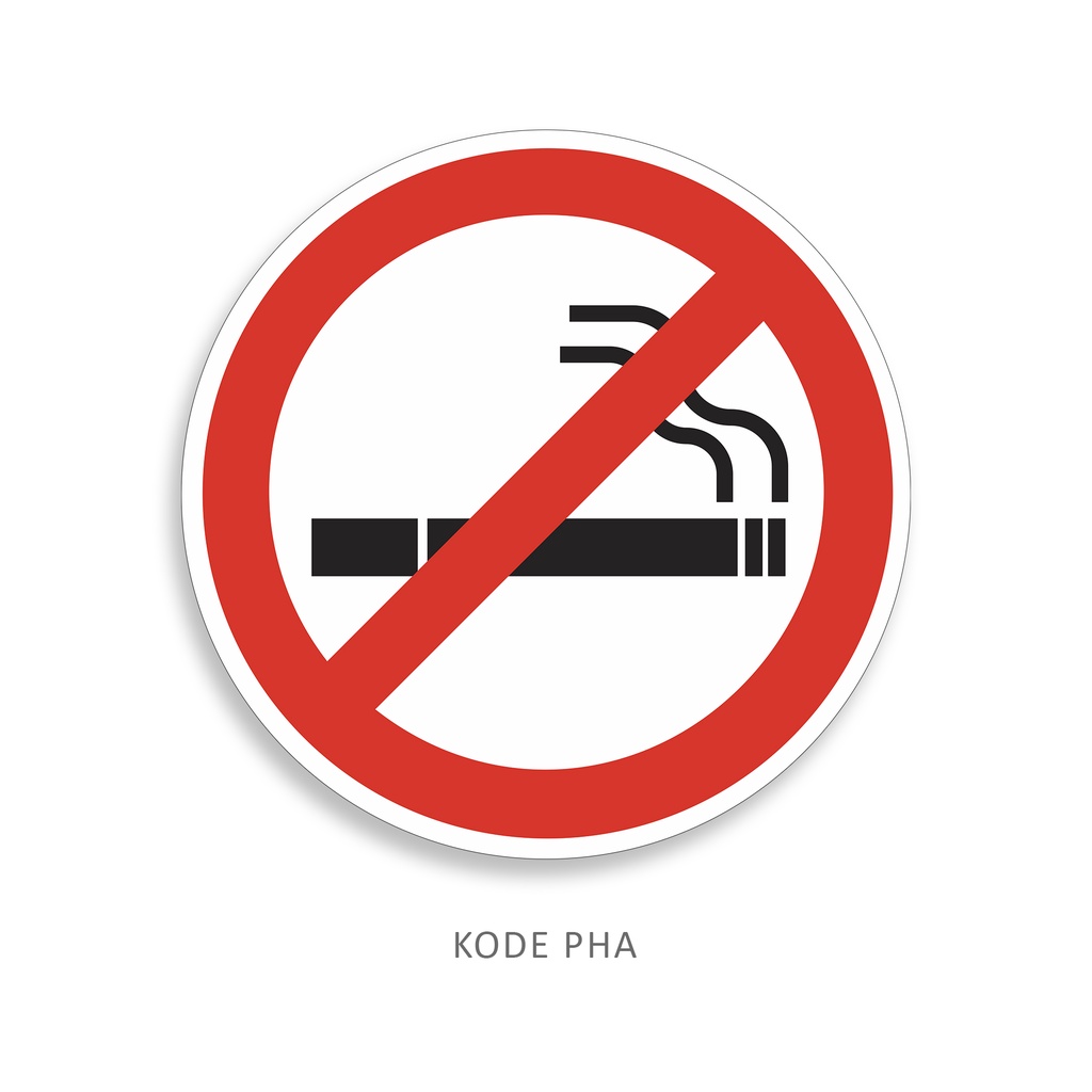 Jual Hiasan Dinding Poster Wall Decor Tanda Larangan Prohibition Sign No Smoking Dilarang