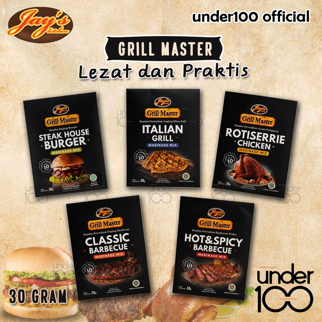 Jual Under100 Jay’s Kitchen Jays Grill Master Spice Blend 20g 30g