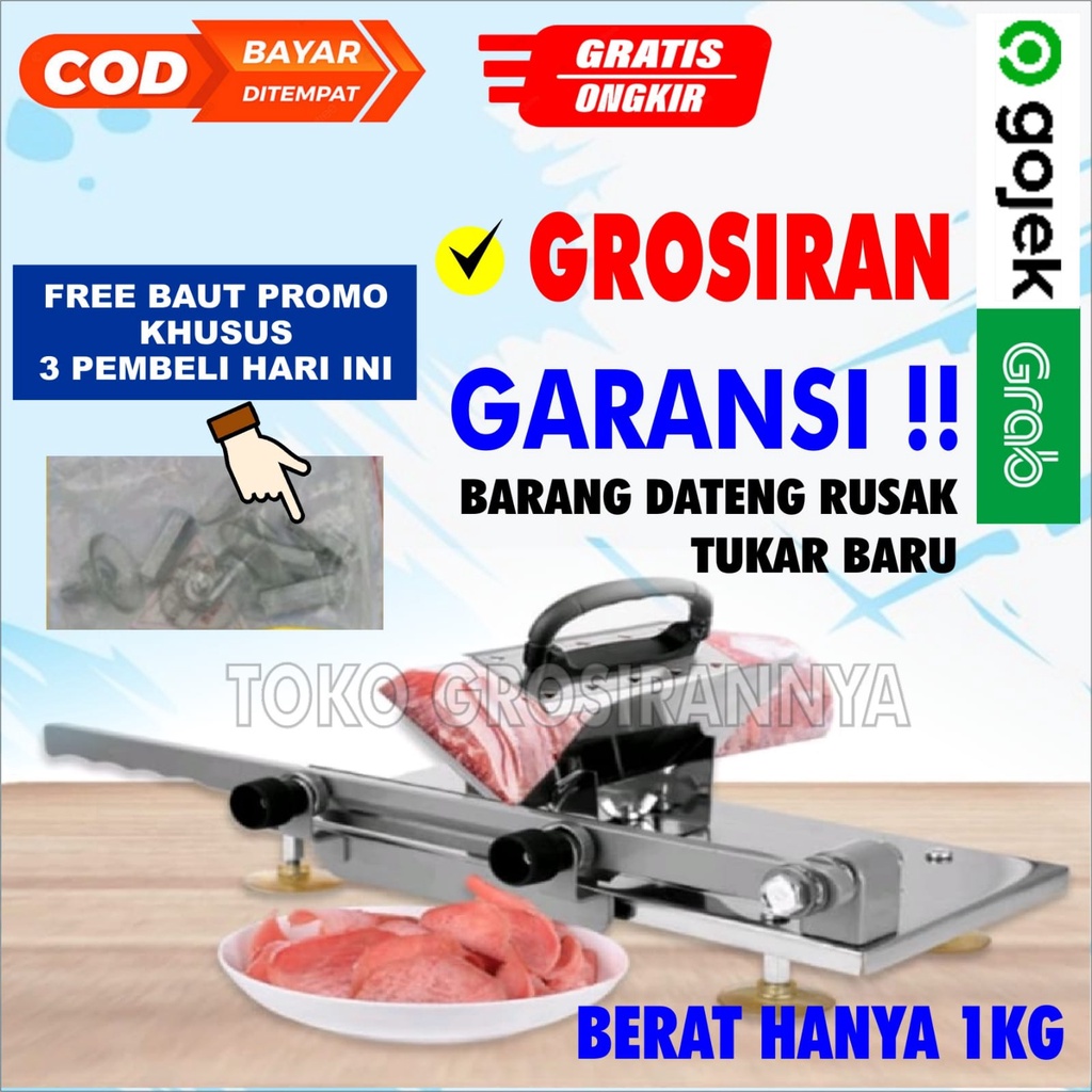 Jual Alat Pemotong Daging Tipis Slice Pemotong Buah Sayur Stainless ...