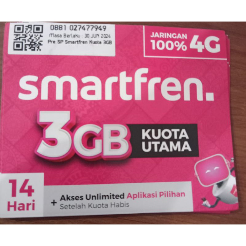 Jual Perdana Smartfren 3GB Sudah Aktif | Shopee Indonesia