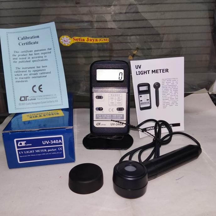 Jual Lutron Uv340A Uv Light Meter ( Pocket Size Meter ) Shopee Indonesia