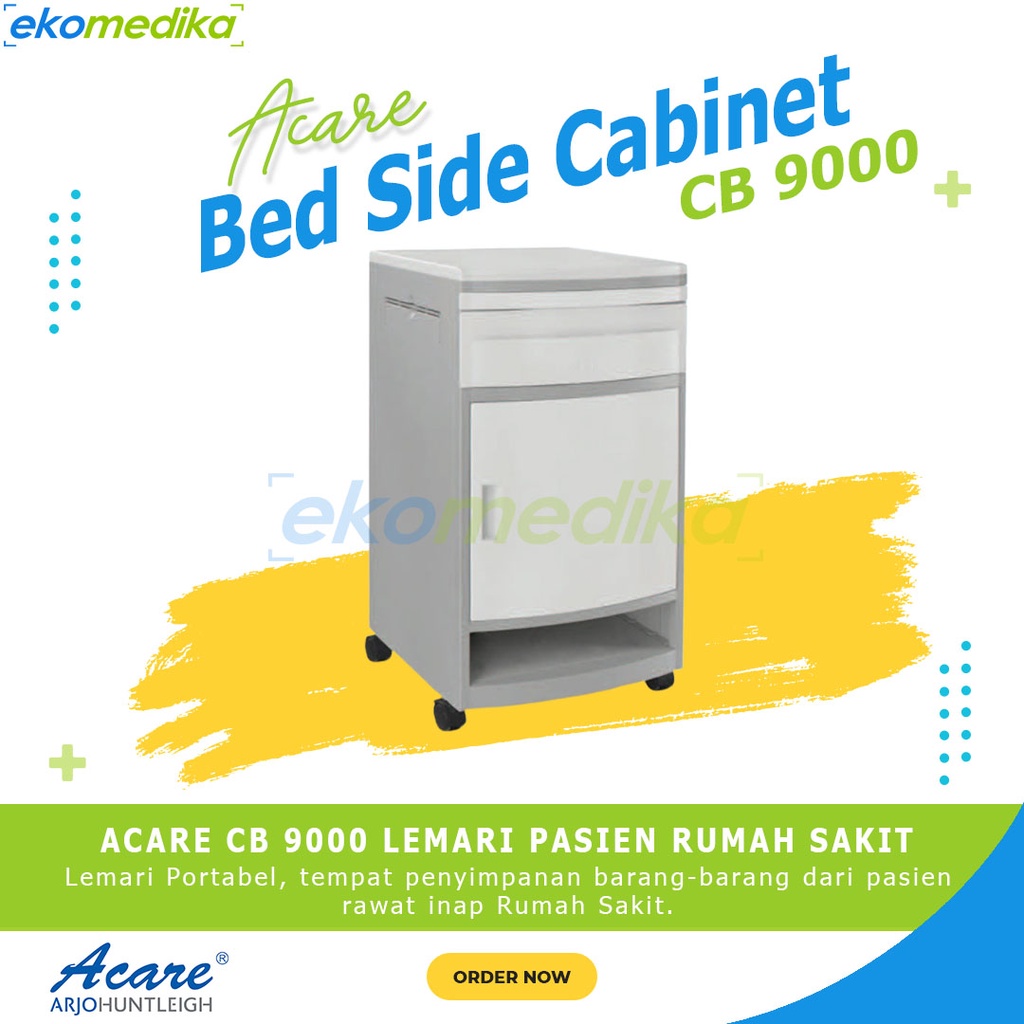 Jual Bed Side Cabinet Acare Cb 9000 Bedside Cabinet Lemari Pasien Rumah Sakit Merk Acare 4318