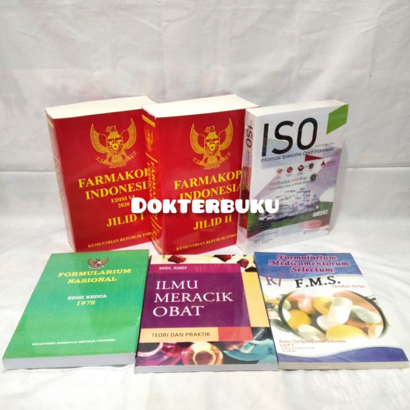 Jual Paket 5 Buku Farmakope Edisi 6, ISO Terbaru, Fornas, IMO Dan FMS ...