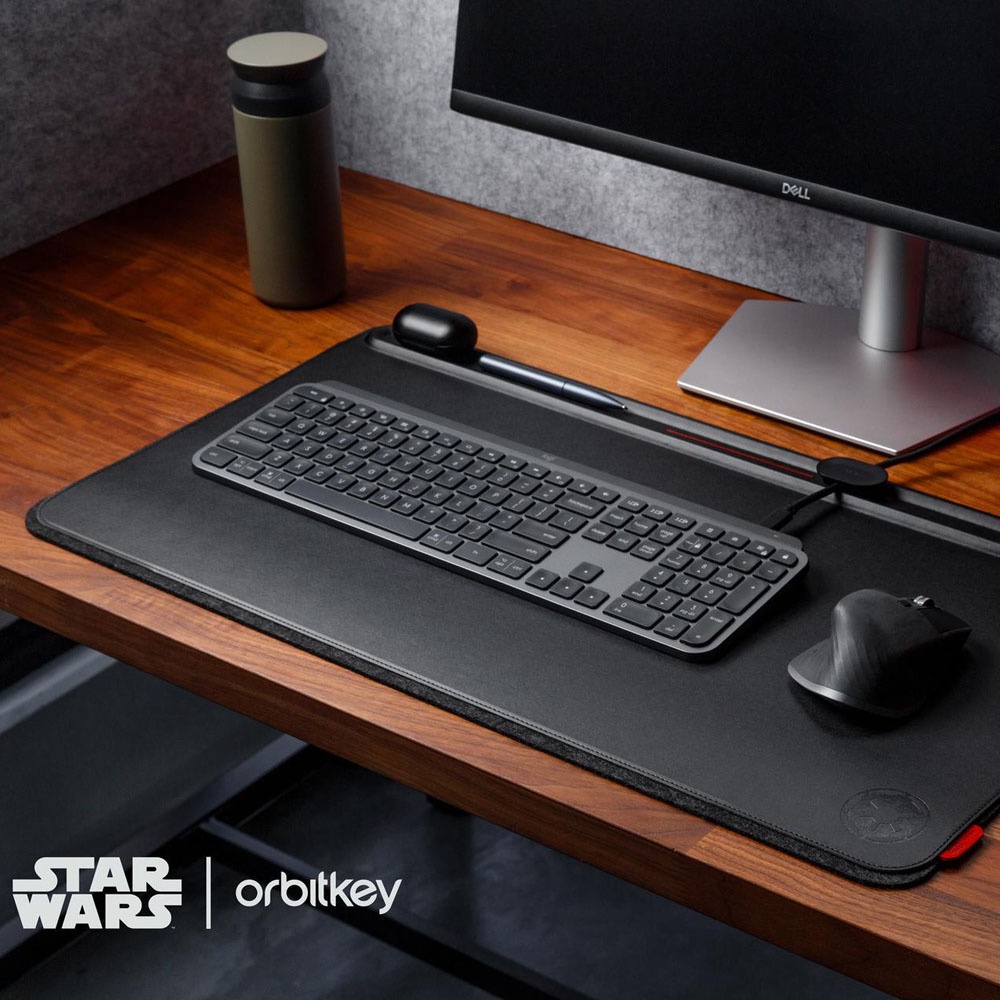 OrbitKey Desk Mat Mouse Pad Desk Organization Keyboard Pad