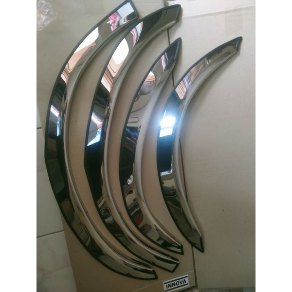 Jual fender STAINLES list atas roda mobil kijang INNOVA | Shopee Indonesia