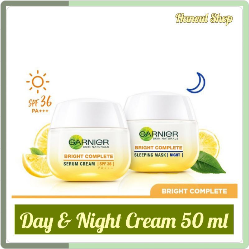 Jual Garnier Bright Complete White Speed Day / Sleeping Mask Night