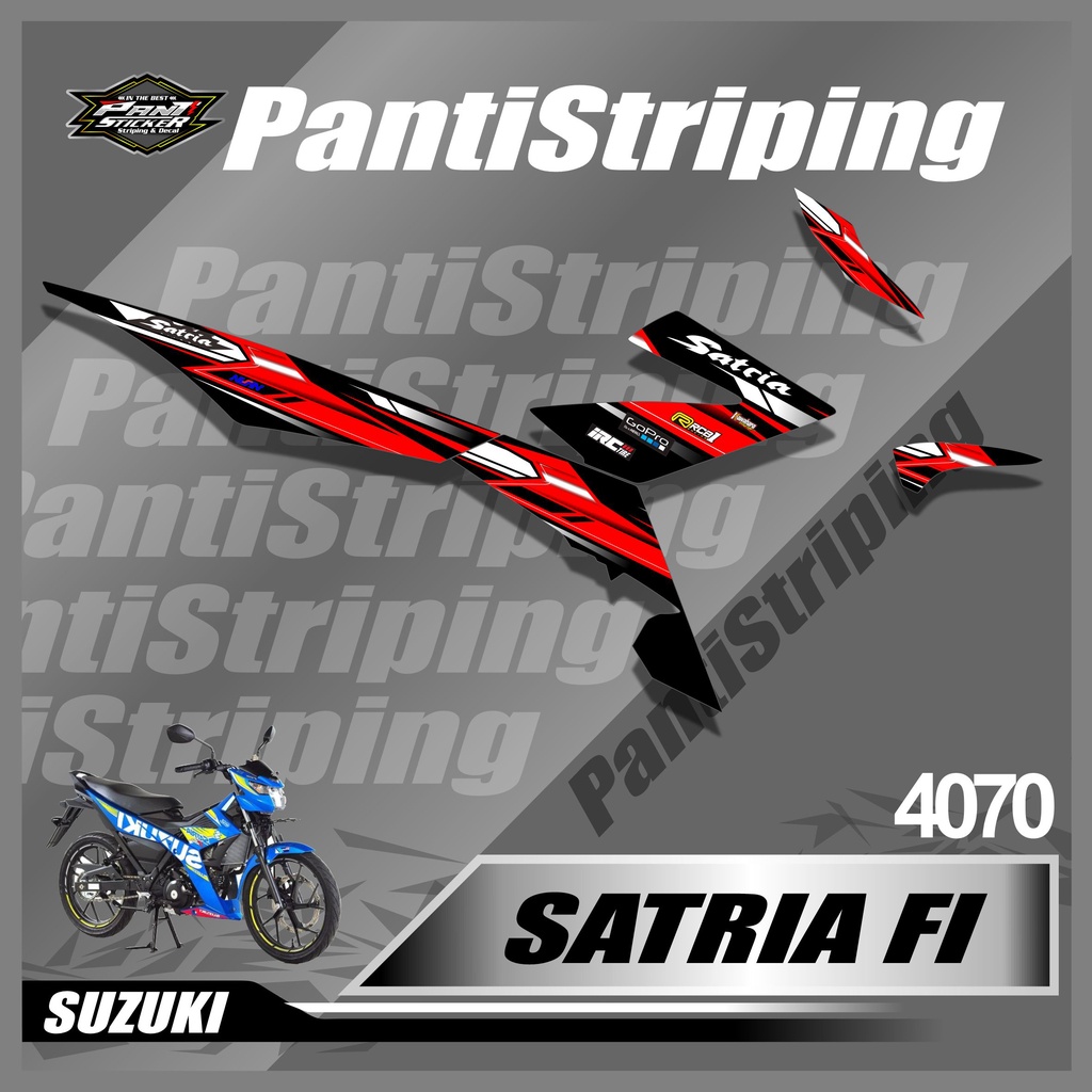 Jual 4070 Striping Variasi Motor Satria FI desain Grafis Sticker ...
