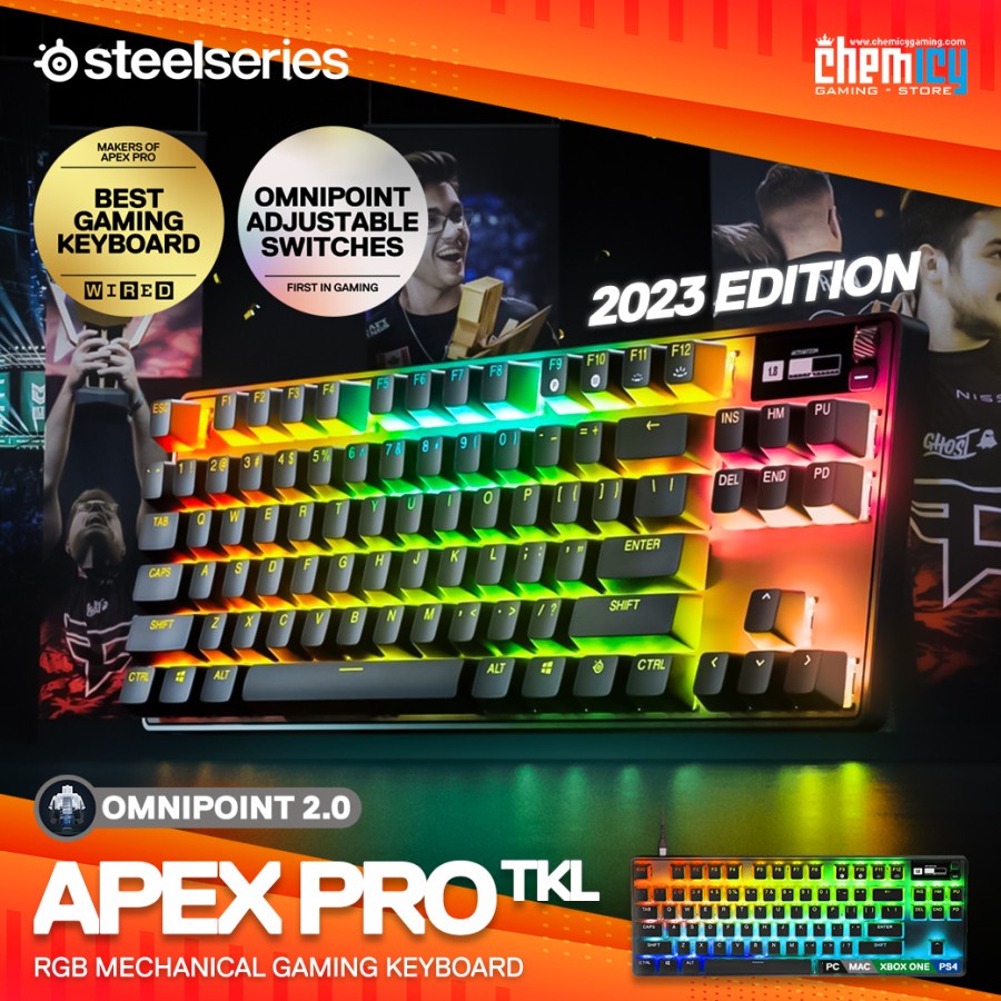 Jual Steelseries Apex Pro TKL 2023 Wired Mechanical Gaming Keyboard ...