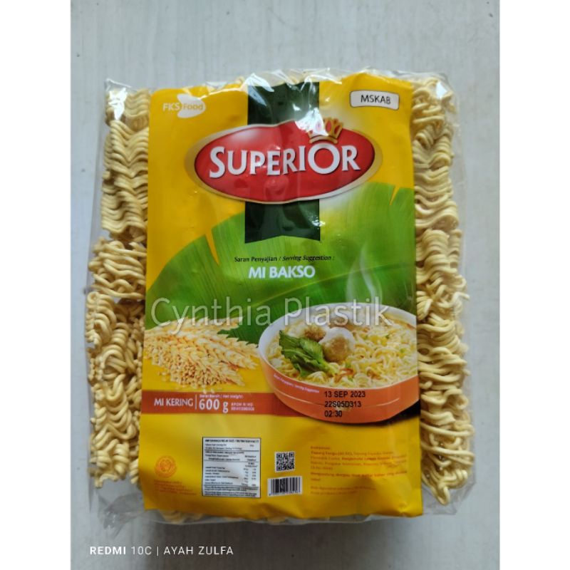 Jual Mie Kering Mie Bakso Superior 600gr Shopee Indonesia