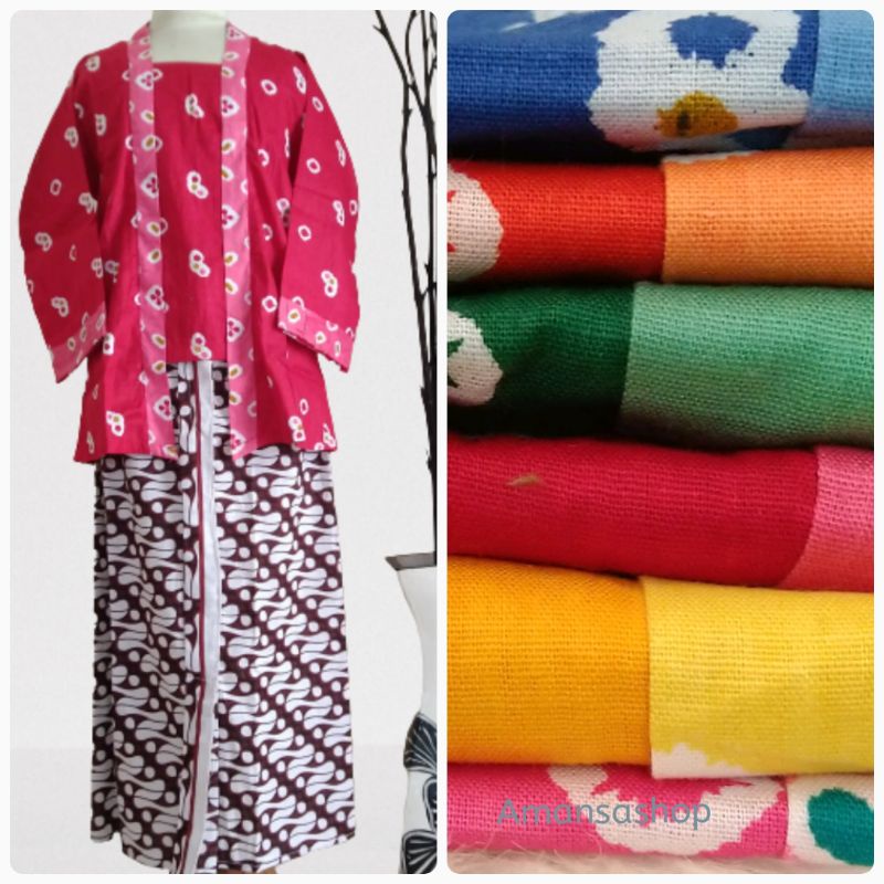 Jual Kebaya Jumputan Anak Baju Adat Jawa Kebaya Kutubaru Anak | Shopee