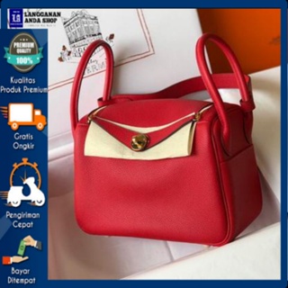 Tas Lindy Hitam Uk26 Premium - Tas Selempang Wanita 20297Hermes Lindy Import