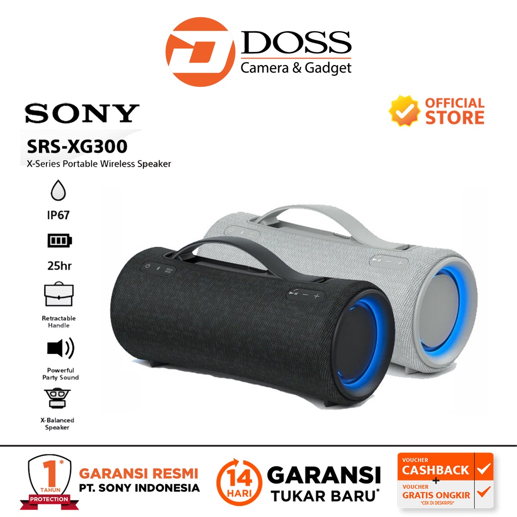 Sony SRS-XG300 – Speaker Bluetooth Portatile Con Luci LED, 25h Di Autonomia, IP67, Ricarica Rapida E Powerbank - 5