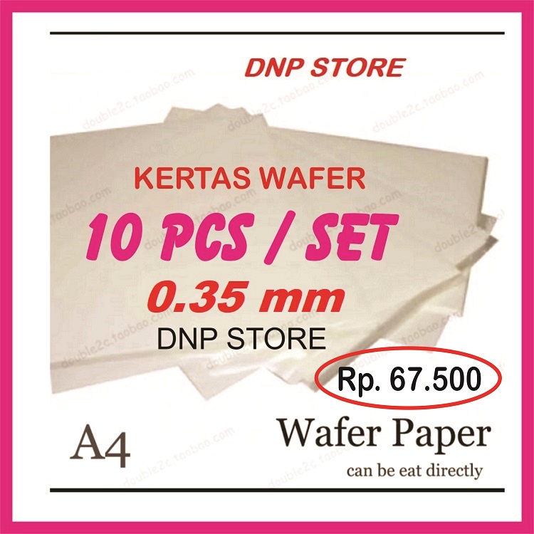 10/50/100Pcs 0.35mm Edible Wafer Sheet Paper Baking Rice Paper