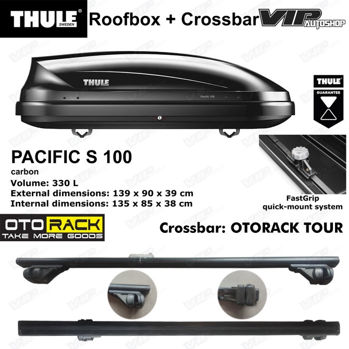 Jual PAJERO SPORT Paket Roofbox roof box THULE PACIFIC 100