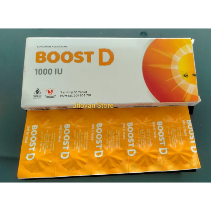 Jual BOOST D 1000 Iu 10 Tablet ~ Memenuhi Kebutuhan Vitamin D 1000 Iu ...