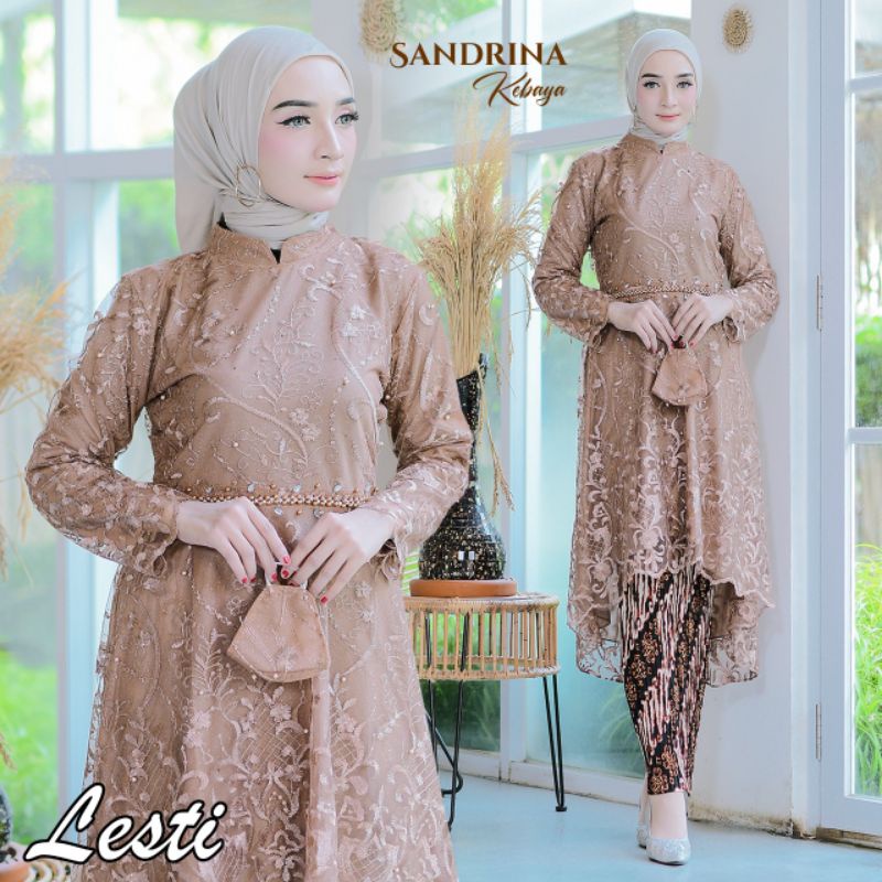 Jual promo tunik lesti kejora/ kebaya modern/Tunik lamaran/kebaya
