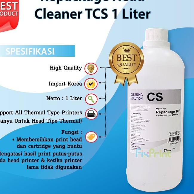 Jual Head Cleaner Inktec 1 Liter Tcs Mcs Printhead Cleaning Printer