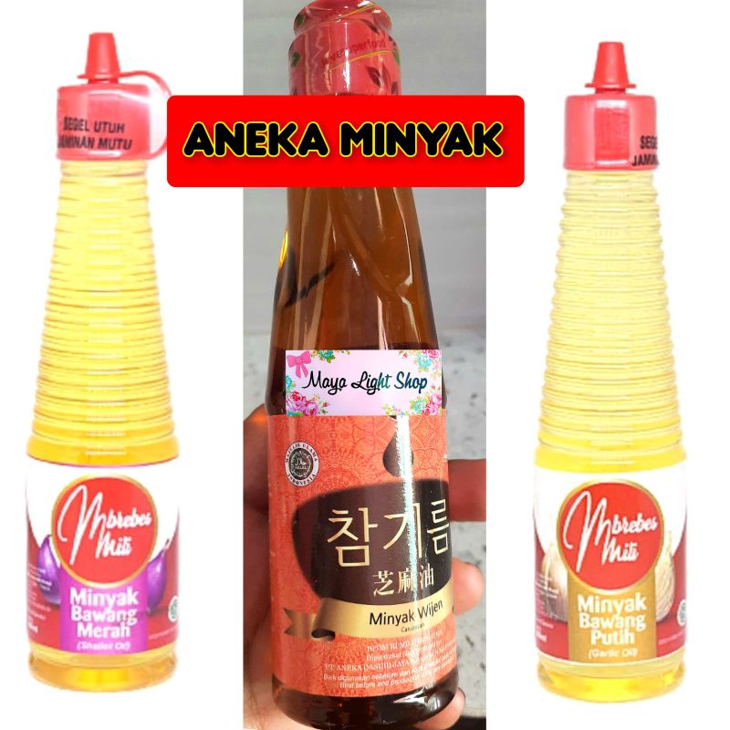 Jual minyak wijen minyak bawang merah bawang putih sesame oil onion oil