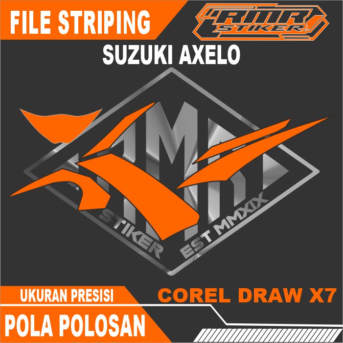 Jual Pola File / Mentahan Striping Suzuki Axelo | Shopee Indonesia