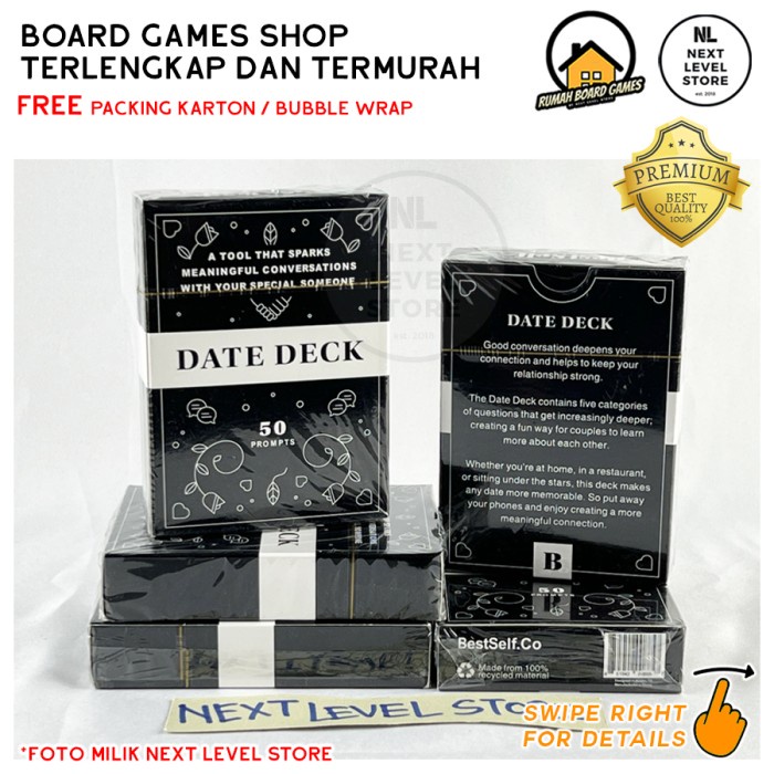 BestSelf Date Deck – 50 Karten Für Tiefgründige Gespräche Zu Zweit