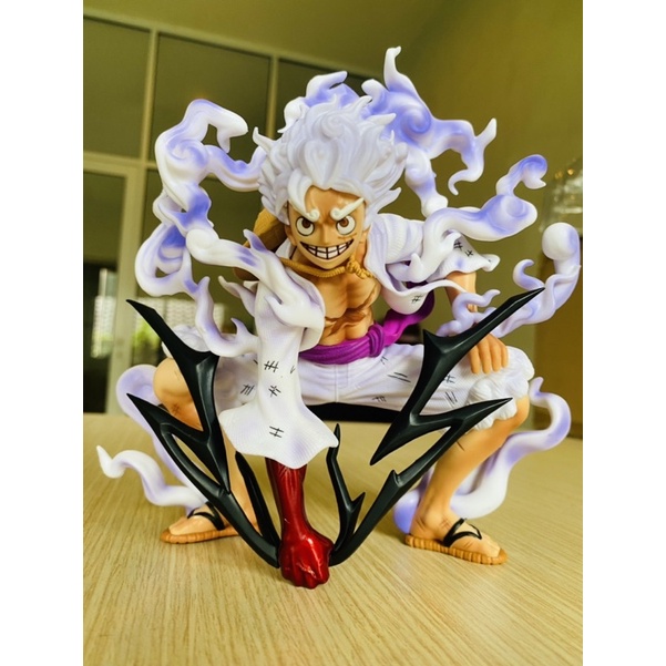 Figurine One Piece Luffy Gear 5 Blanc 20 Cm - Édition Spéciale SDCC, Collection Anime