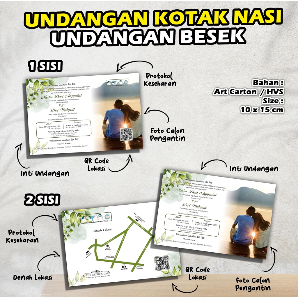 Jual Undangan Besek Dengan Foto Undangan Kotak Nasi Dengan Foto ...