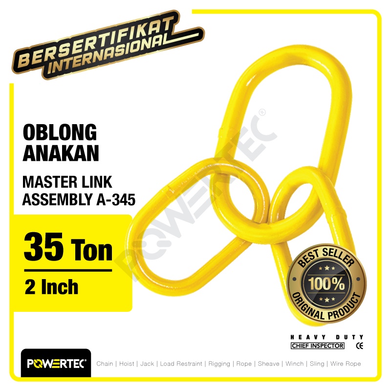 Jual POWERTEC Master Link Assembly A-345 35 Ton - 2