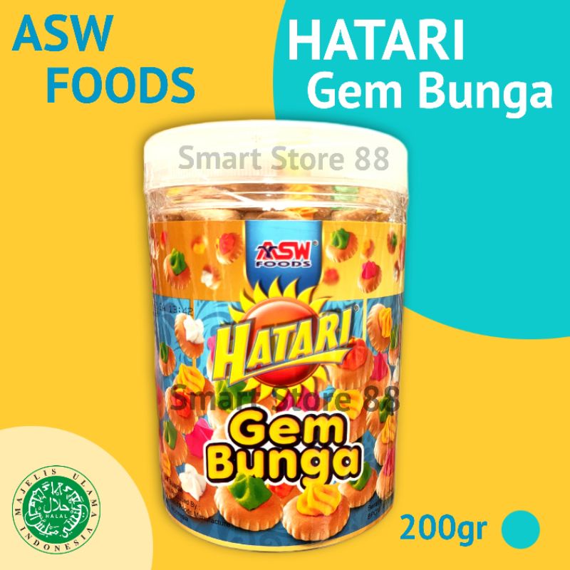 Jual ASW HATARI GEM BUNGA BISCUIT 200GR TOPLES BISKUIT JEM BUNGA ...