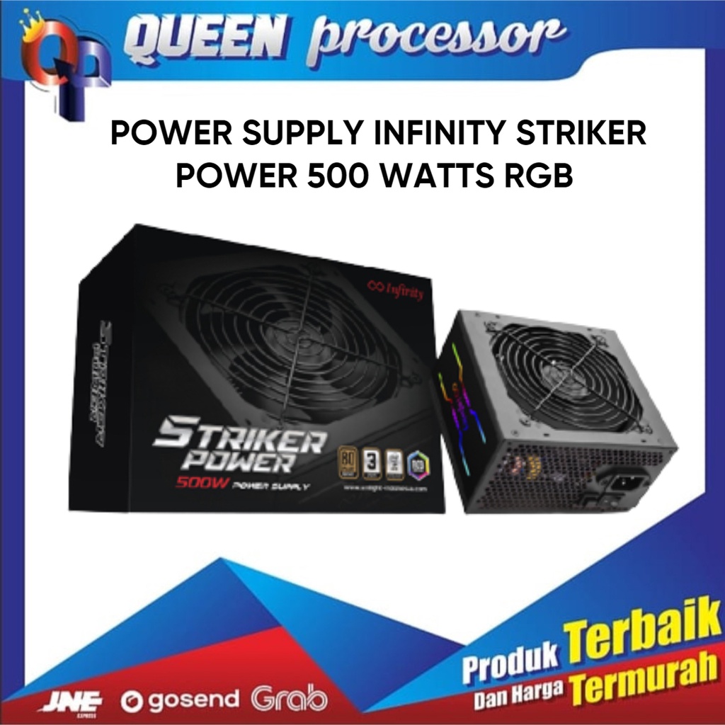 Jual Power Supply Infinity Striker Power 500 Watts Rgb Psu 500w Shopee Indonesia 9073