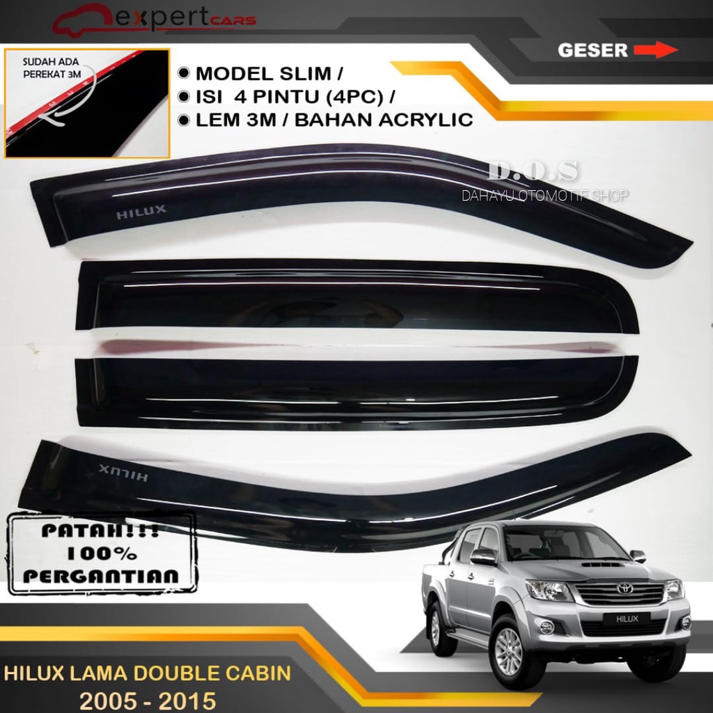 Jual Talang Air Pintu Mobil Toyota Hilux Lama Double Cabin