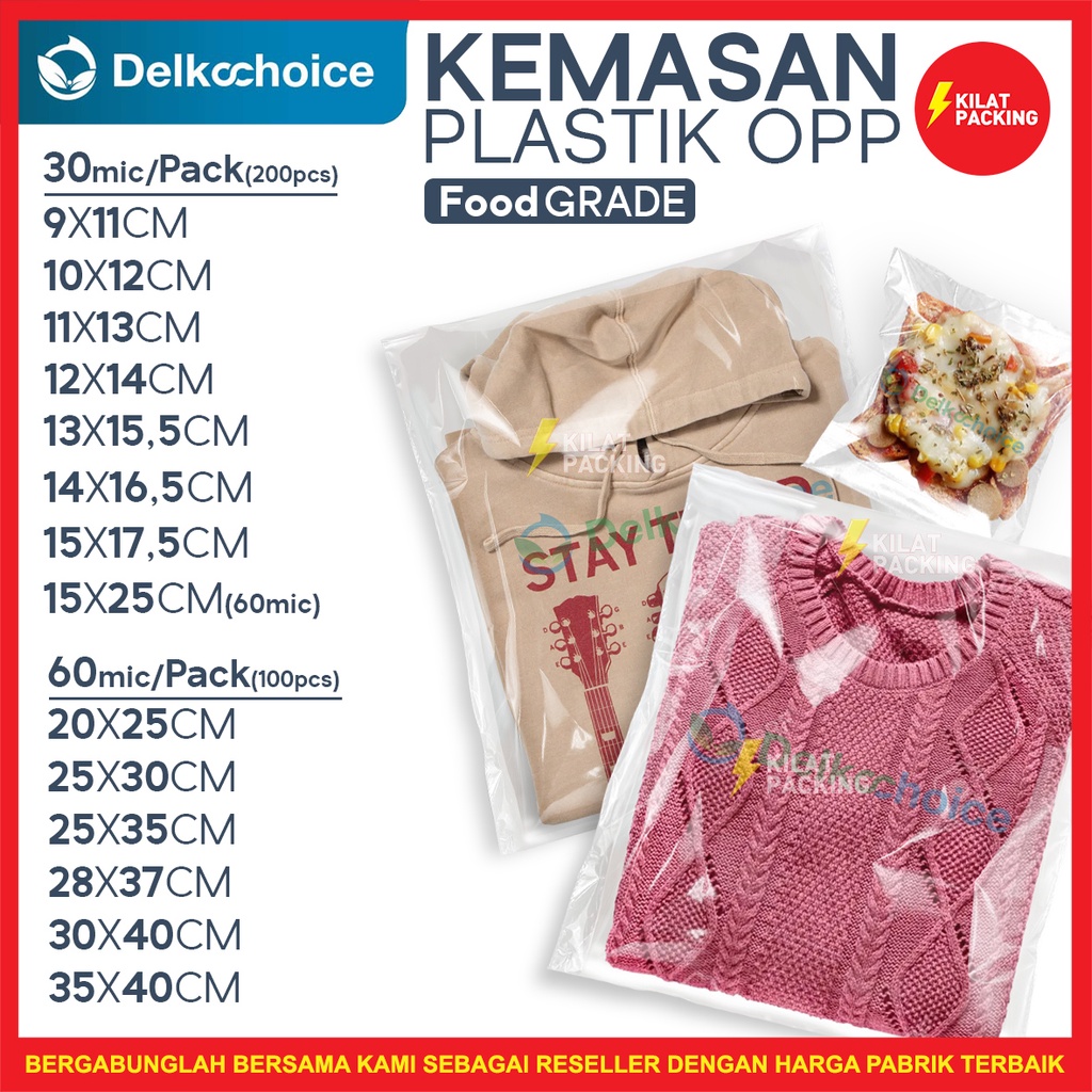 Jual Plastik Opp Seal Lem Packing Baju Bungkus Makanan Kemasan Snack Plastik Kaca Shopee Indonesia