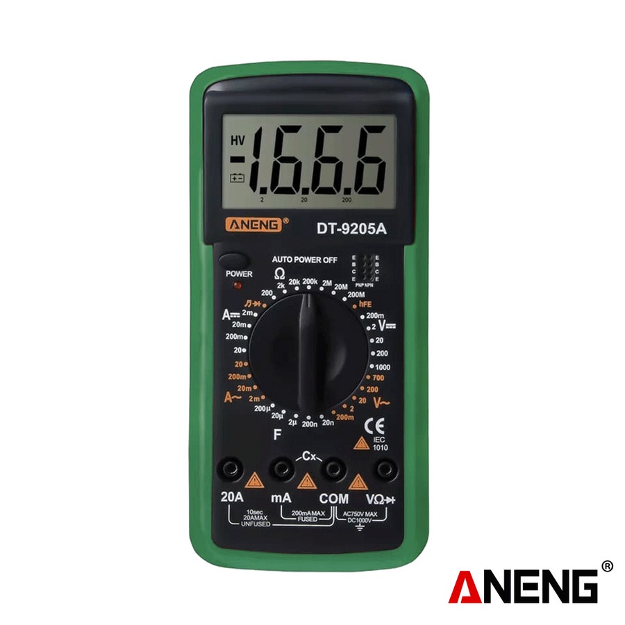 Jual aneng dt9205a digital multimeter professional tester meter