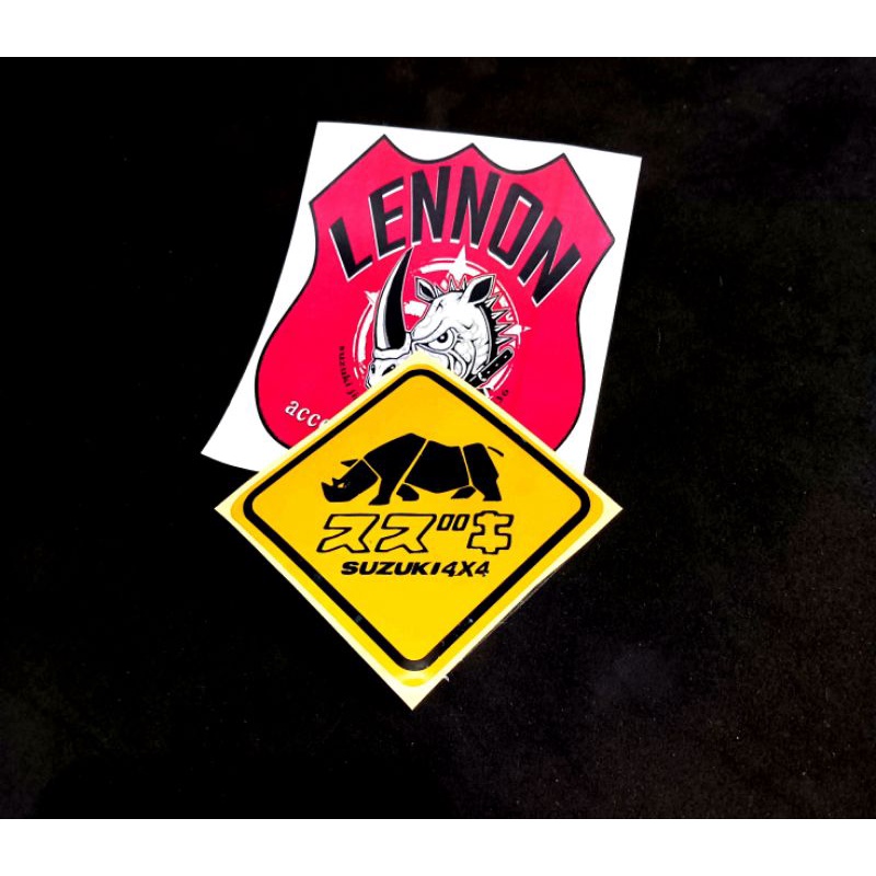 Jual sticker stiker cutting logo badak Suzuki Jimny katana | Shopee