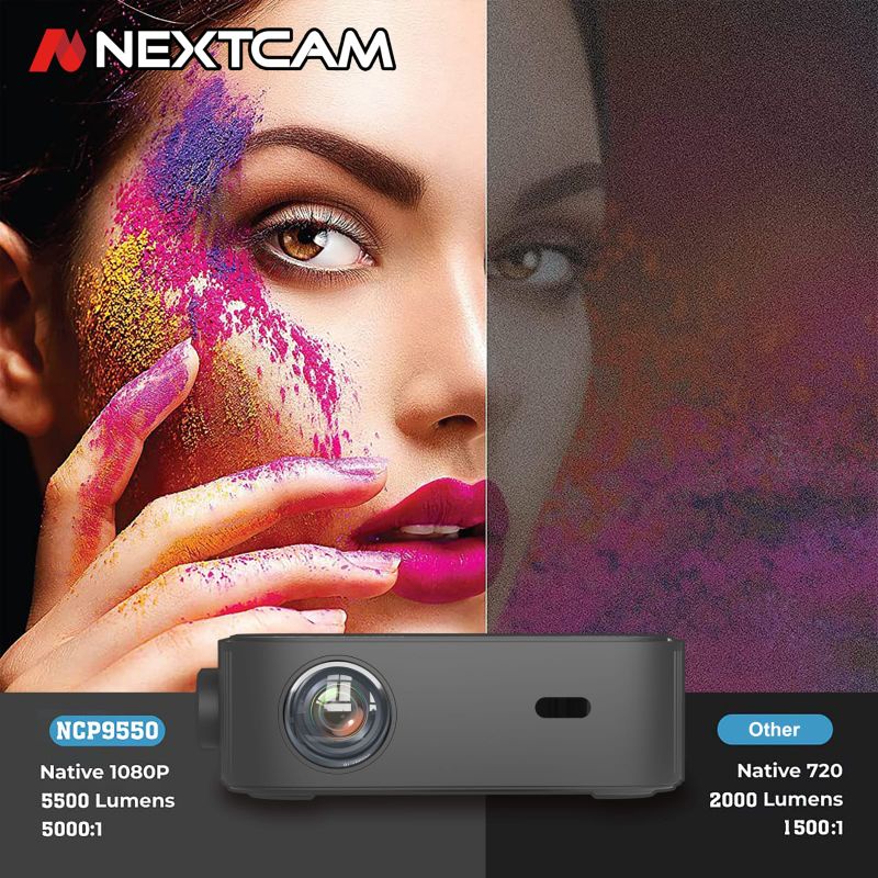 Jual projector bluetooth nextcam ncp 9550 proyektor 5500lumens | Shopee ...