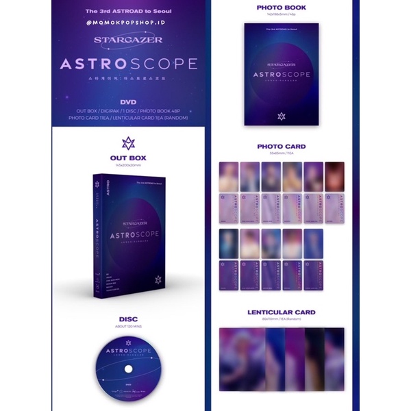 Jual ASTRO Official 3rd Astroad Stargazer ASTROSCOPE DVD & Blu-Ray