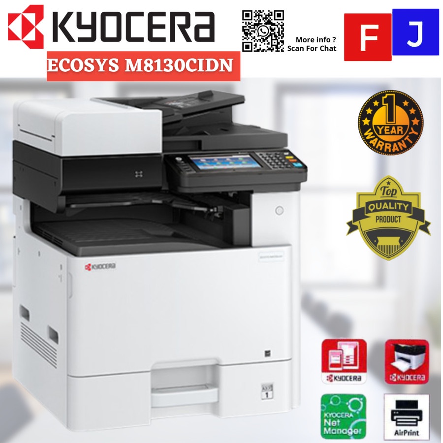 Jual Mesin Fotocopy Warna Kyocera M8130cidn 8130 Kertas A3 A4 GARANSI