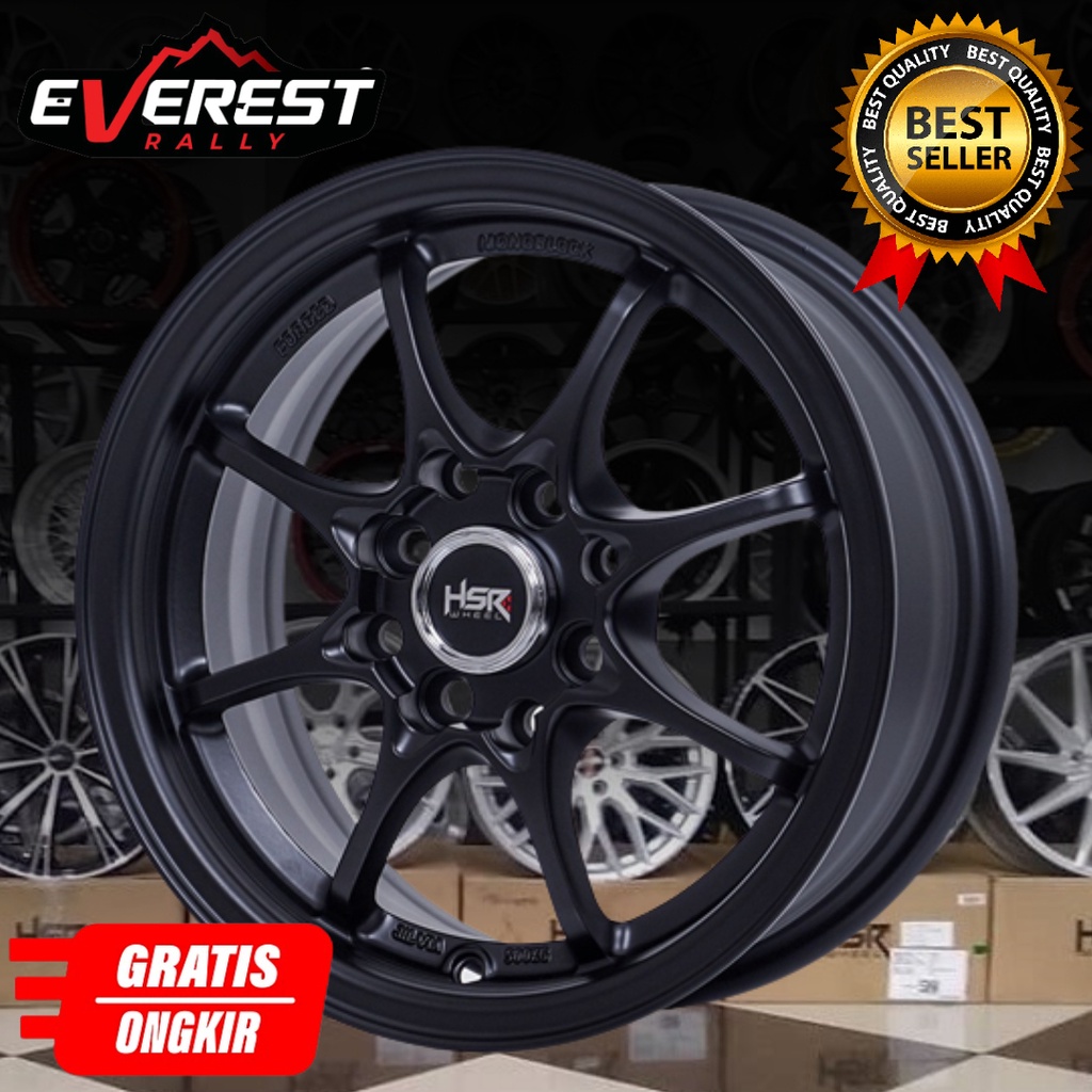 Jual Paket Velg Ban Wuling Air Ev R14 Hsr Wheel Hiroshima Black Lebar 6 Baru Murah Shopee 0277