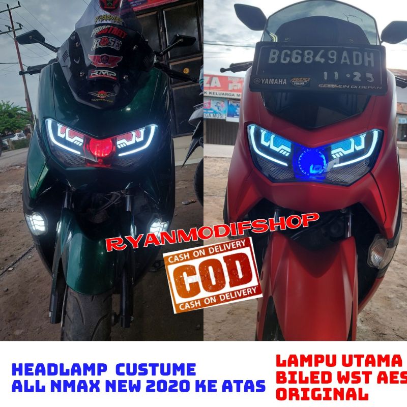 Jual headlamp nmax new custom terbaru sarang lebah | Shopee Indonesia
